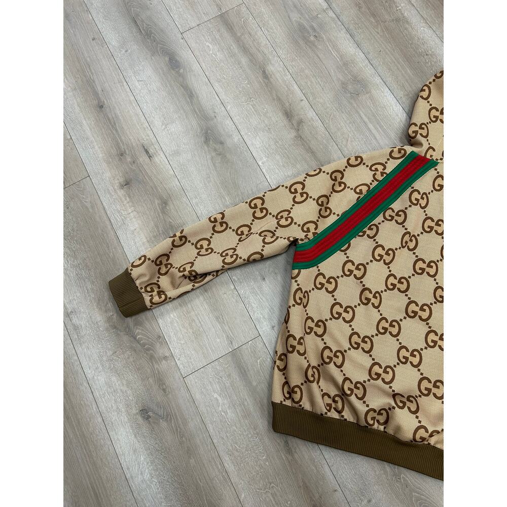 GUCCI Jumbo GG Zipped Hoodie Sweater Brown size XL SF - Picture 7 of 12